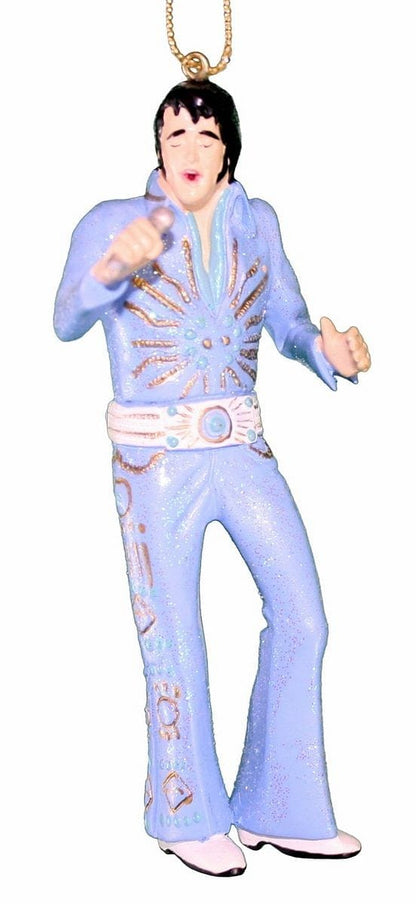 Resin Elvis Jumpsuit Ornament - Blue - Shelburne Country Store