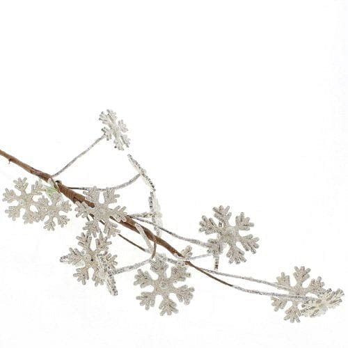 Natural Wood Snowflake Spray - Shelburne Country Store