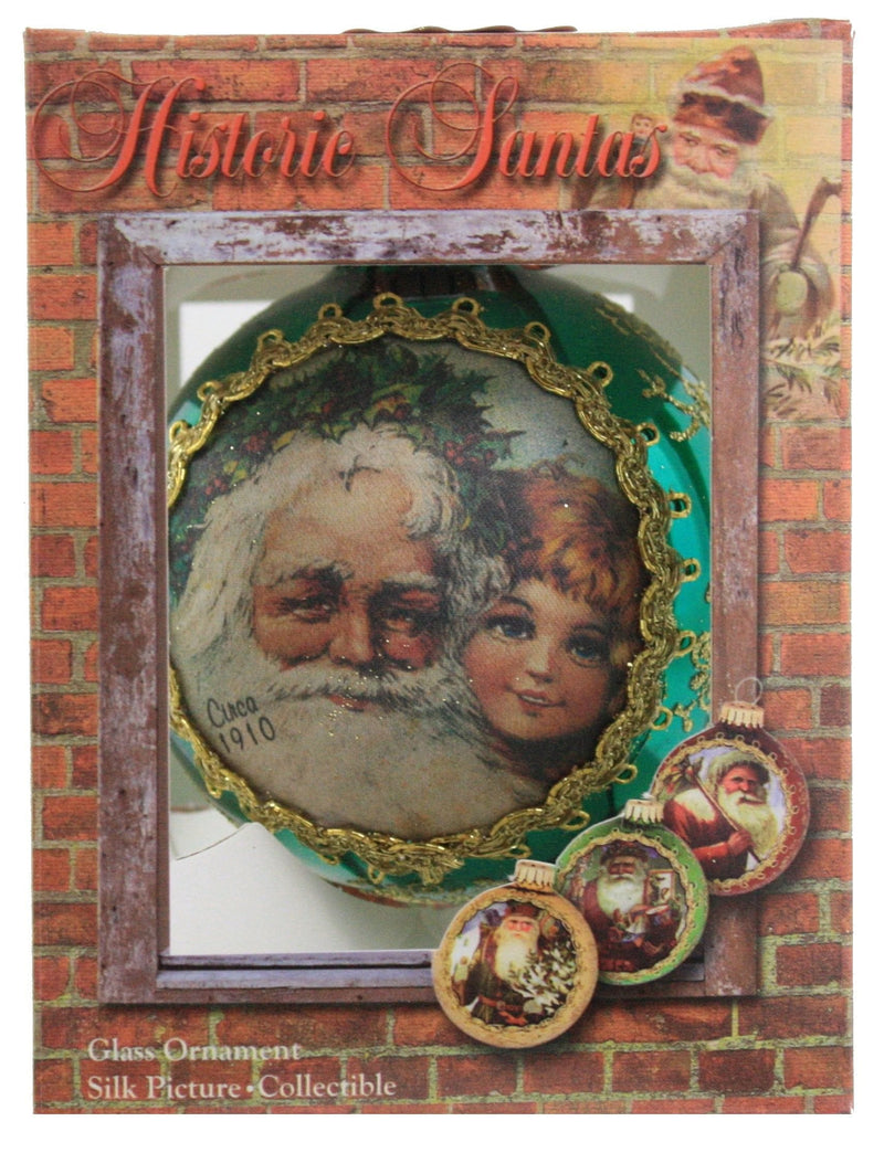 Historic Santa on Silk 2019 Ornament -  1910 Father Christmas - Shelburne Country Store
