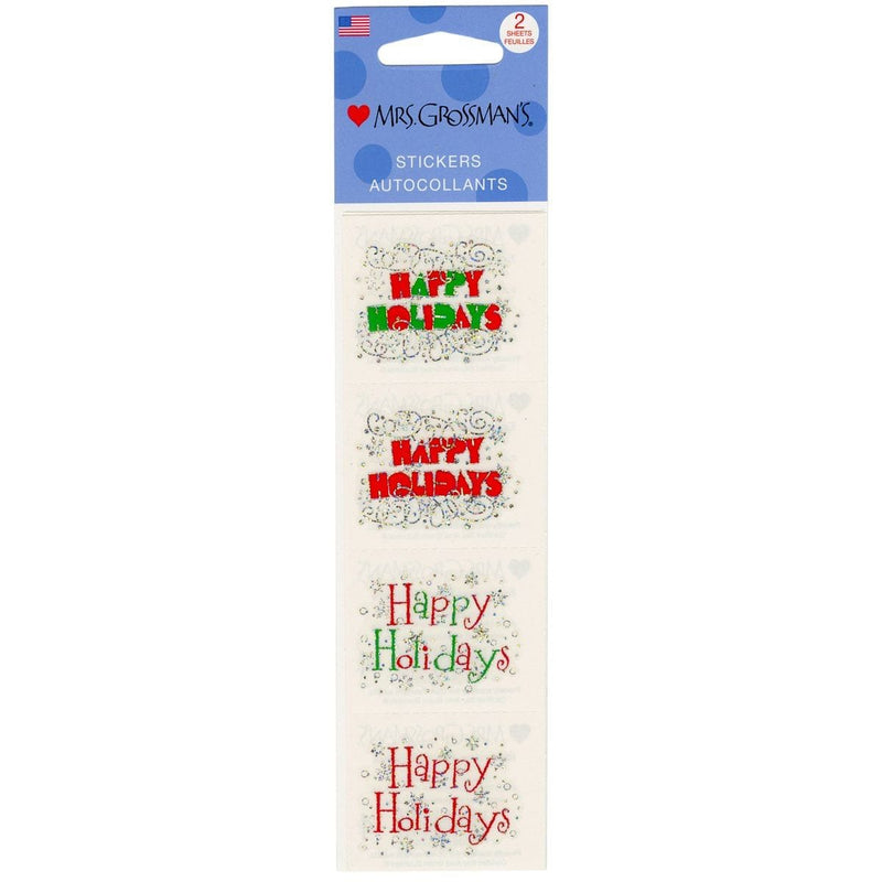 Mrs Grossman's Stickers - Expressions Happy Holiday - Shelburne Country Store