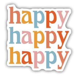 Happy Happy Happy Sticker - Shelburne Country Store