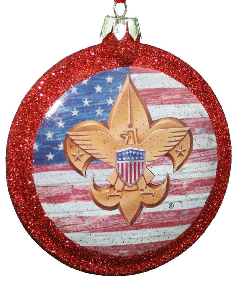 Boy Scout Round Disc Ornament - Wreath - Shelburne Country Store