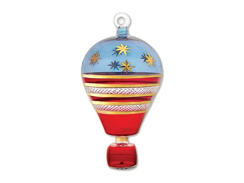Jumbo Stars and Stripes Hot Air Balloom Glass Ornament - Shelburne Country Store