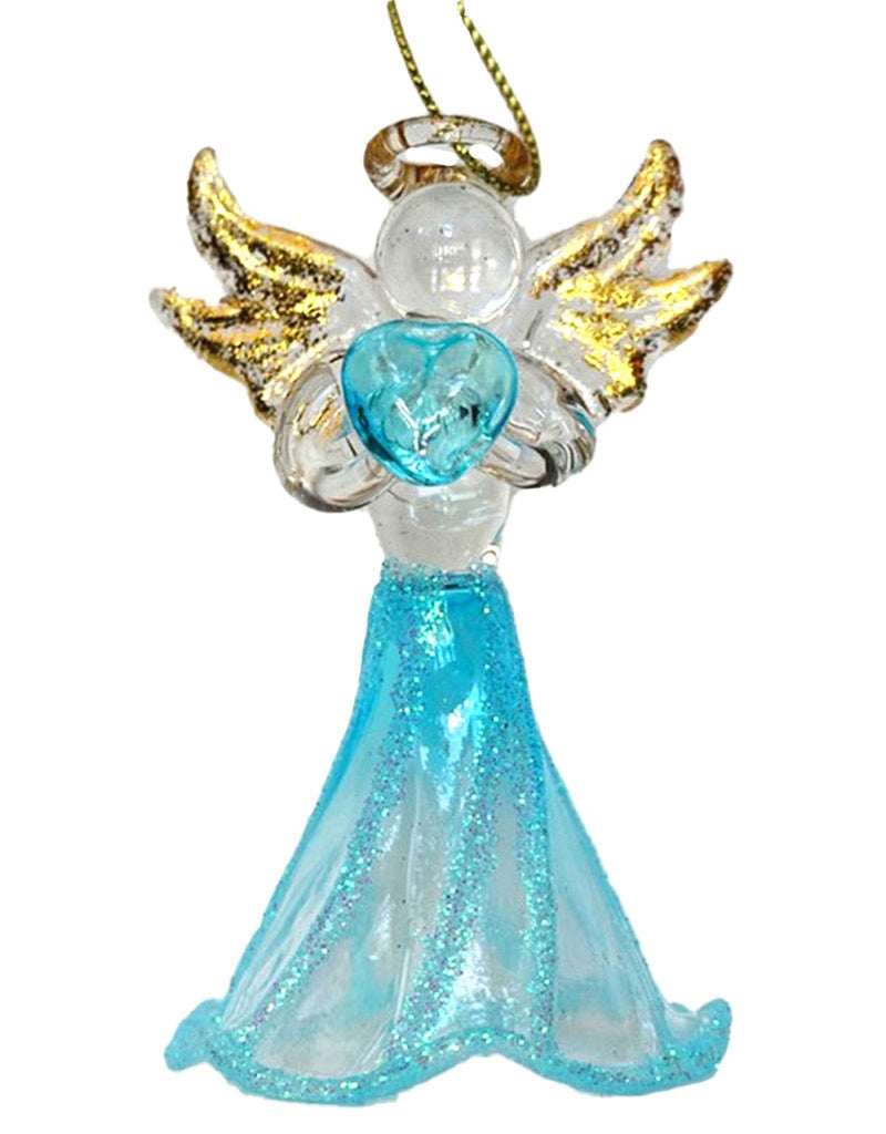 Crystal Birthstone Angel Ornament -  March - Shelburne Country Store