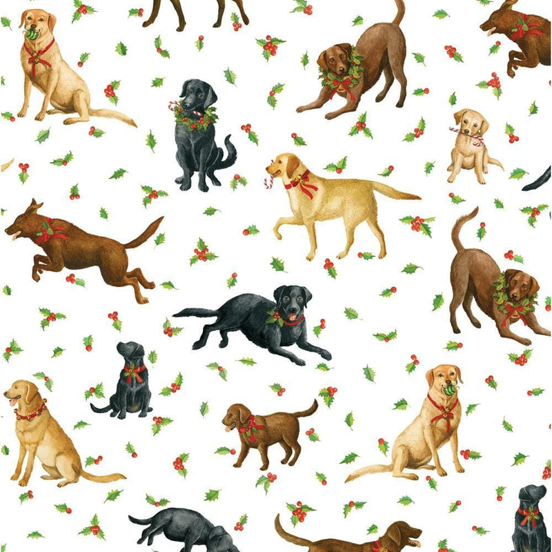 Christmas Labs Gift Wrapping Paper - Shelburne Country Store