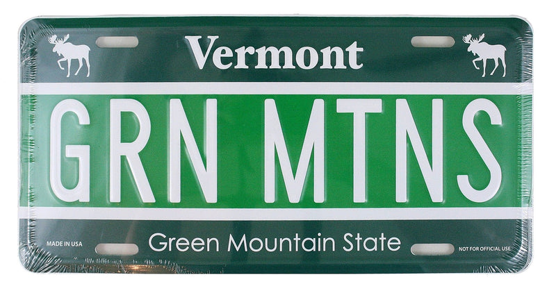 "GRN MTN" Vermont License Plate - Shelburne Country Store