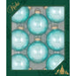 Christmas By Krebs 2 5/8 Glass Balls - Gold Caps - Water Lily - 8 Pack - Shelburne Country Store