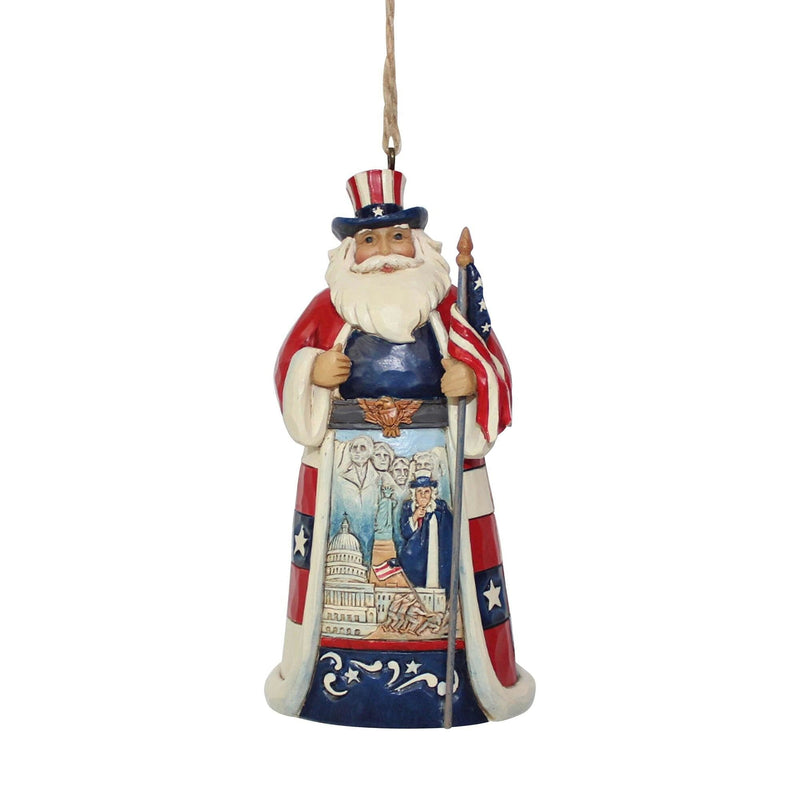 Jim Shore - American Santa Ornament - Shelburne Country Store