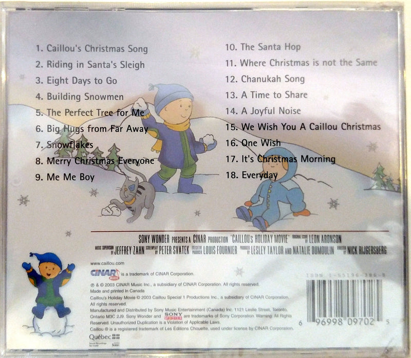 Caillou's Holiday Movie: The Soundtrack - Shelburne Country Store