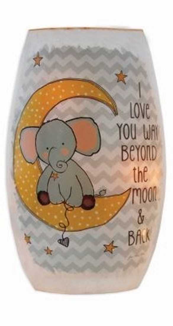 Baby Elephant Glass Lamp - - Shelburne Country Store