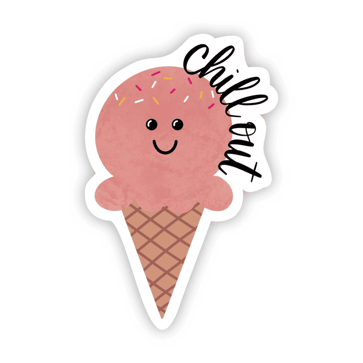Chill out Ice Cream Sticker - Shelburne Country Store