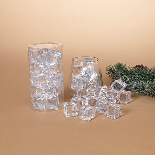 30mm Clear Acrylic Ice Cubes - Set of 18 - Shelburne Country Store