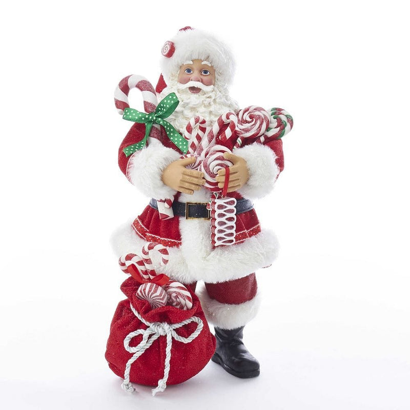 Fabriché Santa With Christmas Candy and Bag - Shelburne Country Store