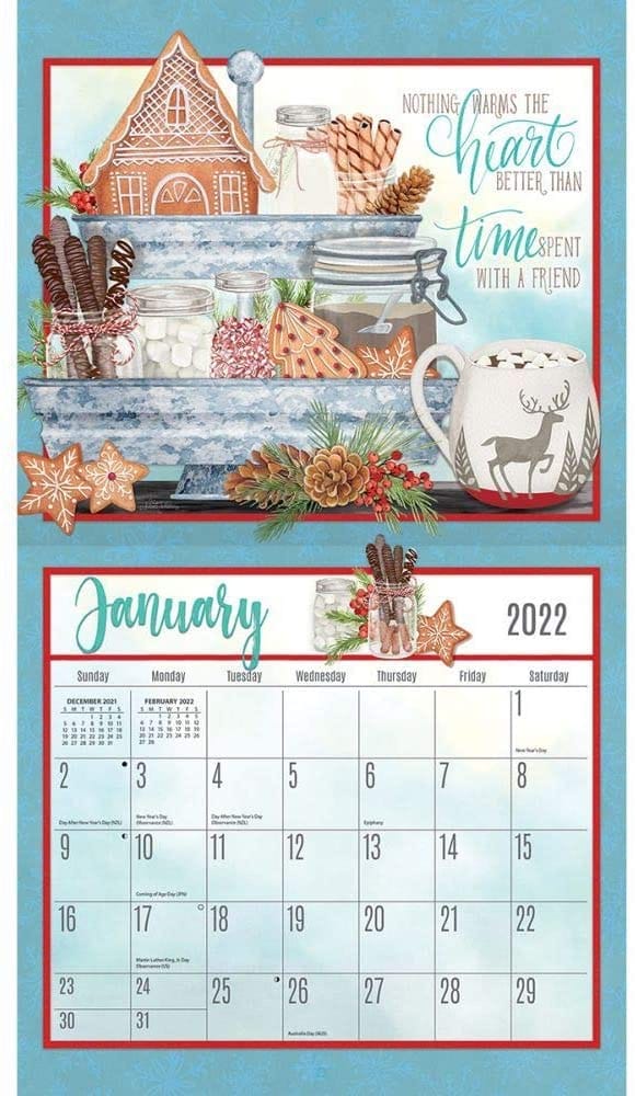 2022 Abundant Friendship Wall Calendar - Shelburne Country Store