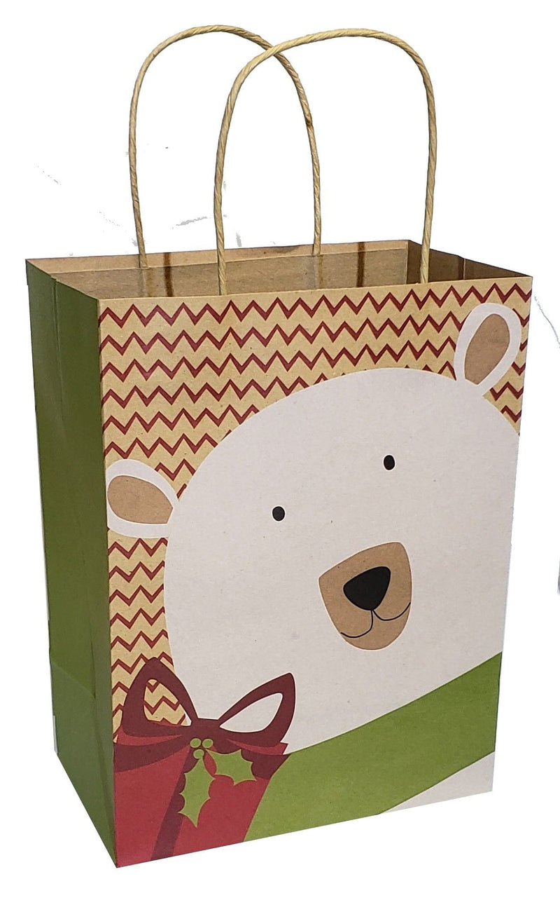 Medium Kraft Gift Bag - Polar Bear - Shelburne Country Store