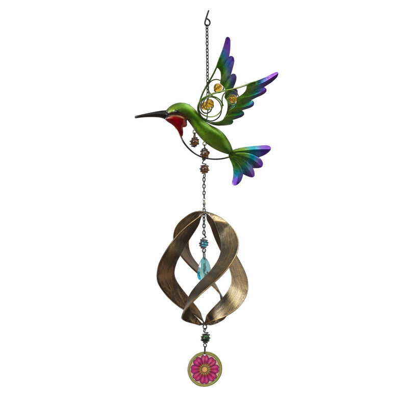Metal Hanging Garden Friend with Spinner - Hummingbird - Shelburne Country Store