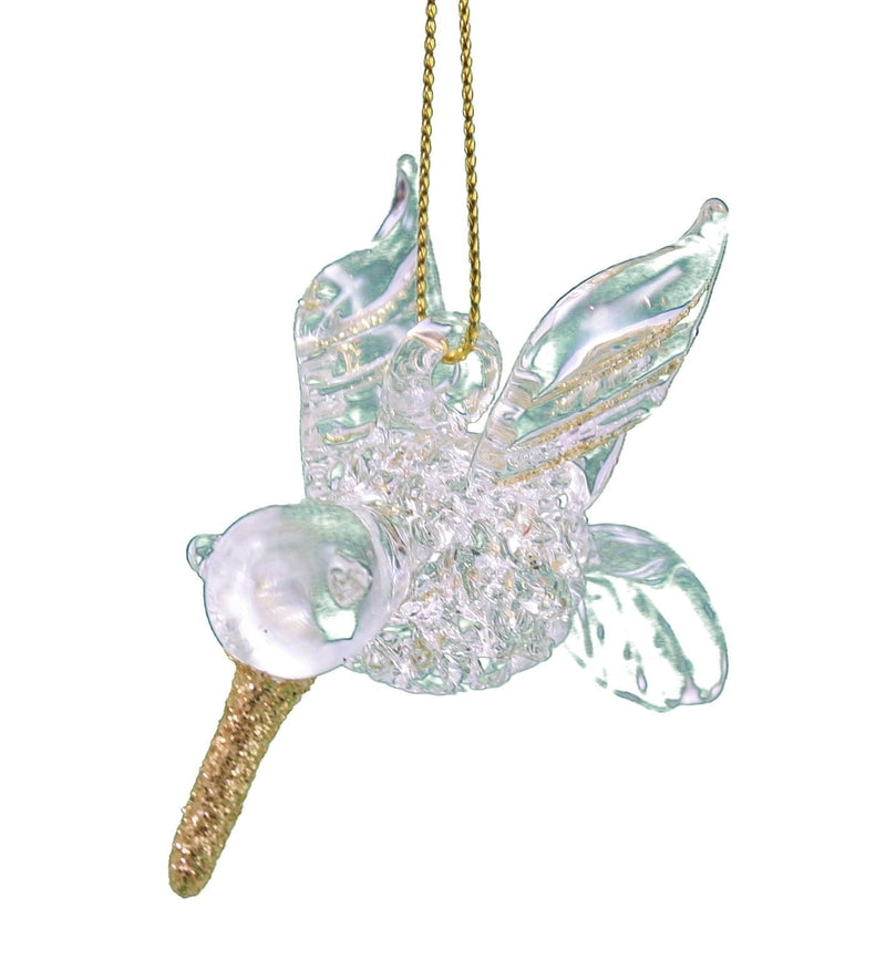 Spunglass Ornament - Gold Humming Bird - Shelburne Country Store