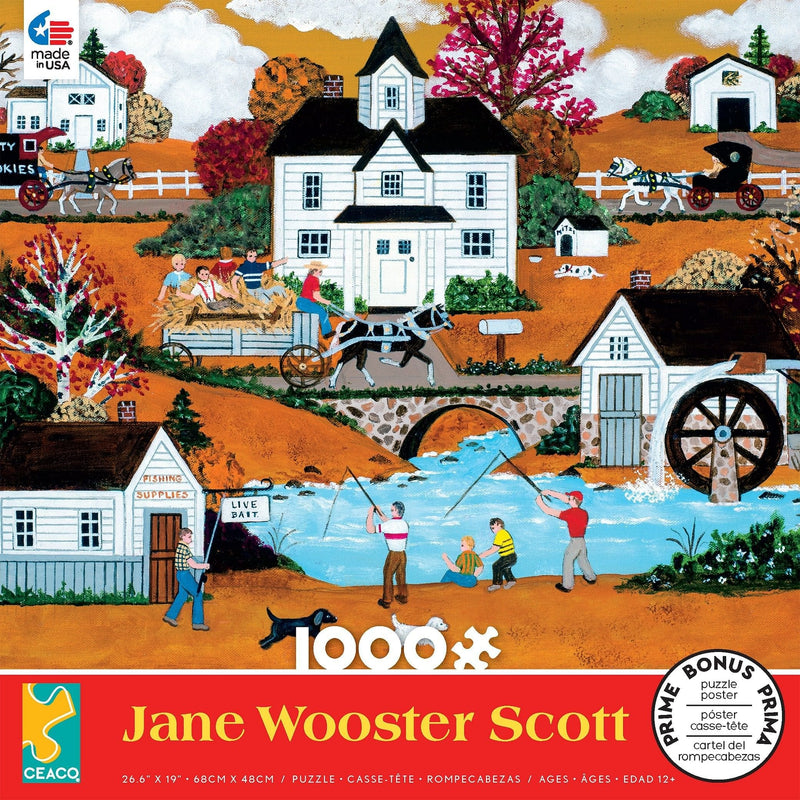 Jane Wooster Scott  - Awesome Autumn - 1000 piece Puzzle - Shelburne Country Store