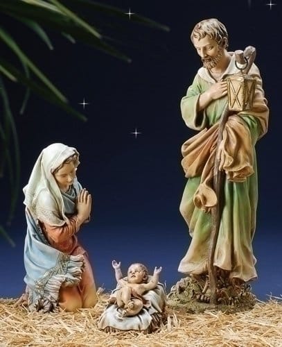 27 inch Scale Color Holy Family - Shelburne Country Store