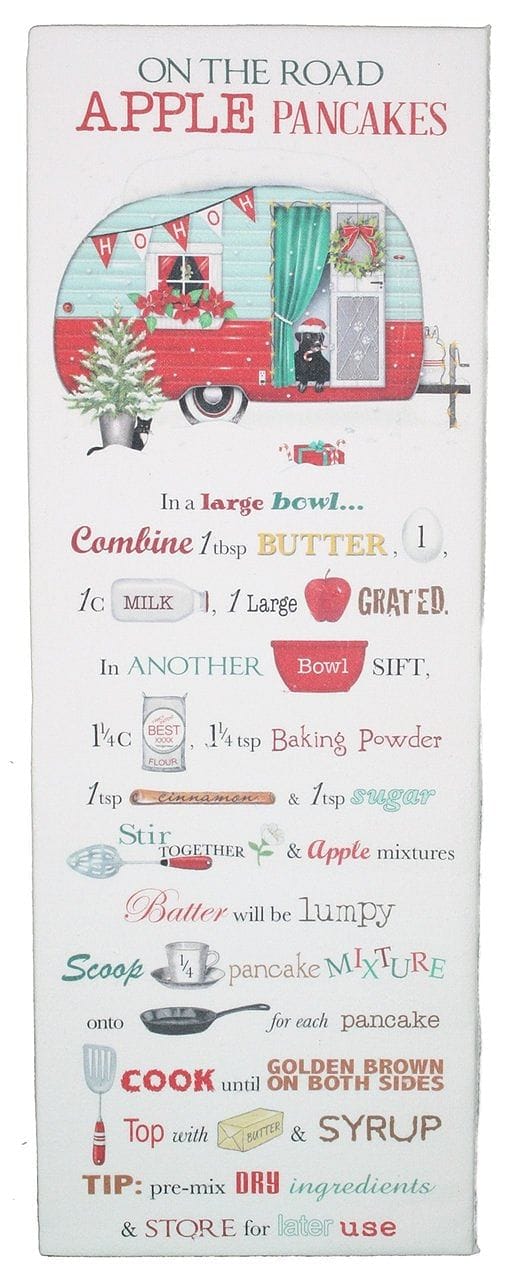 On The Road Apple Pancakes Recipe Flour Sack Towel - Shelburne Country Store