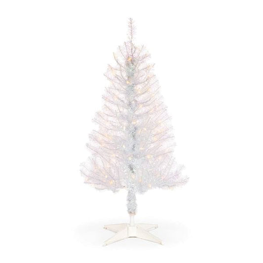 4' White Iridescent Fir Tree - Shelburne Country Store