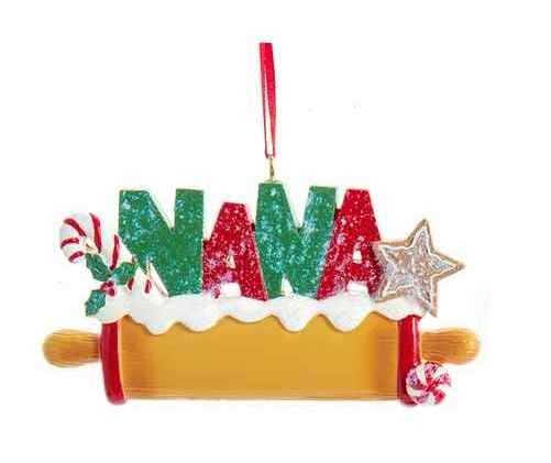 Nana Rolling Pin Ornament - Shelburne Country Store