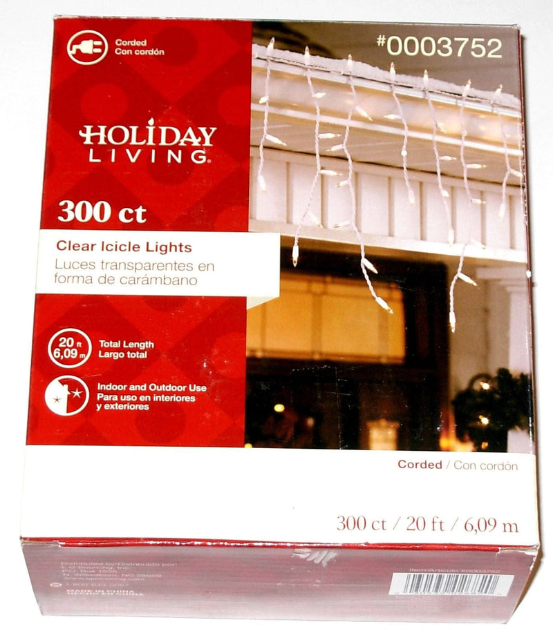 Holiday Living 300 Icicle Lights - Clear - Shelburne Country Store