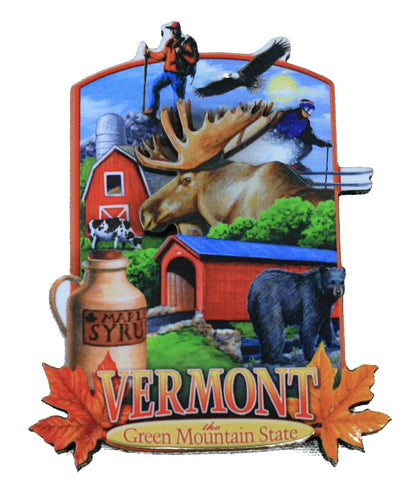 3D Artwood Magnet - Bi Level Collage - Shelburne Country Store