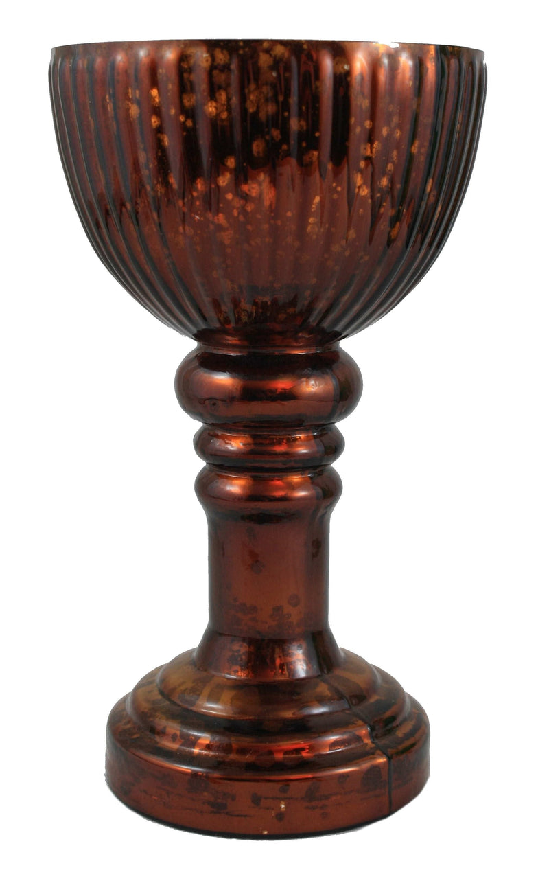 Ribbed Goblet Candle Holder - - Shelburne Country Store