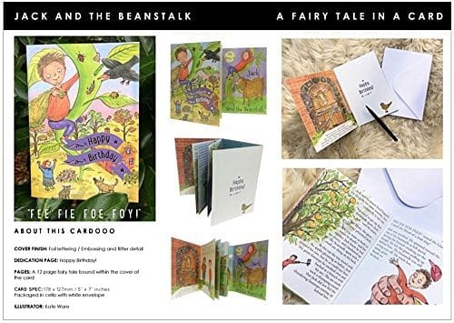 Cardoo Birthday Fairy Story Card, Jack & The Beanstalk - Shelburne Country Store