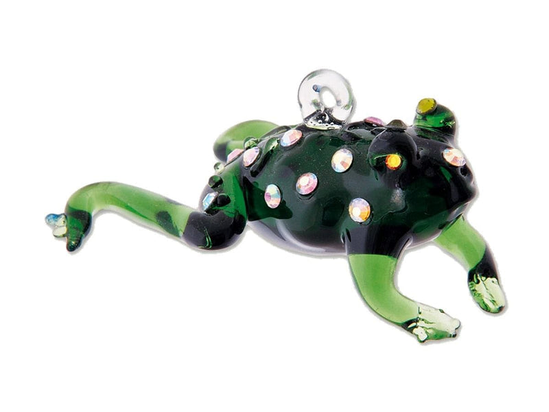 Egyptian Glass Frog With Chatons Ornament - Shelburne Country Store