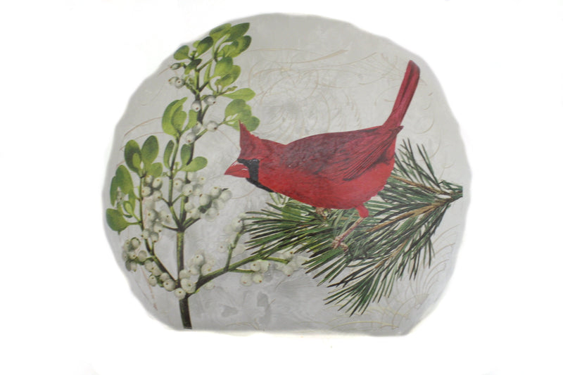 Giant Lighted Cardinal Glass - - Shelburne Country Store