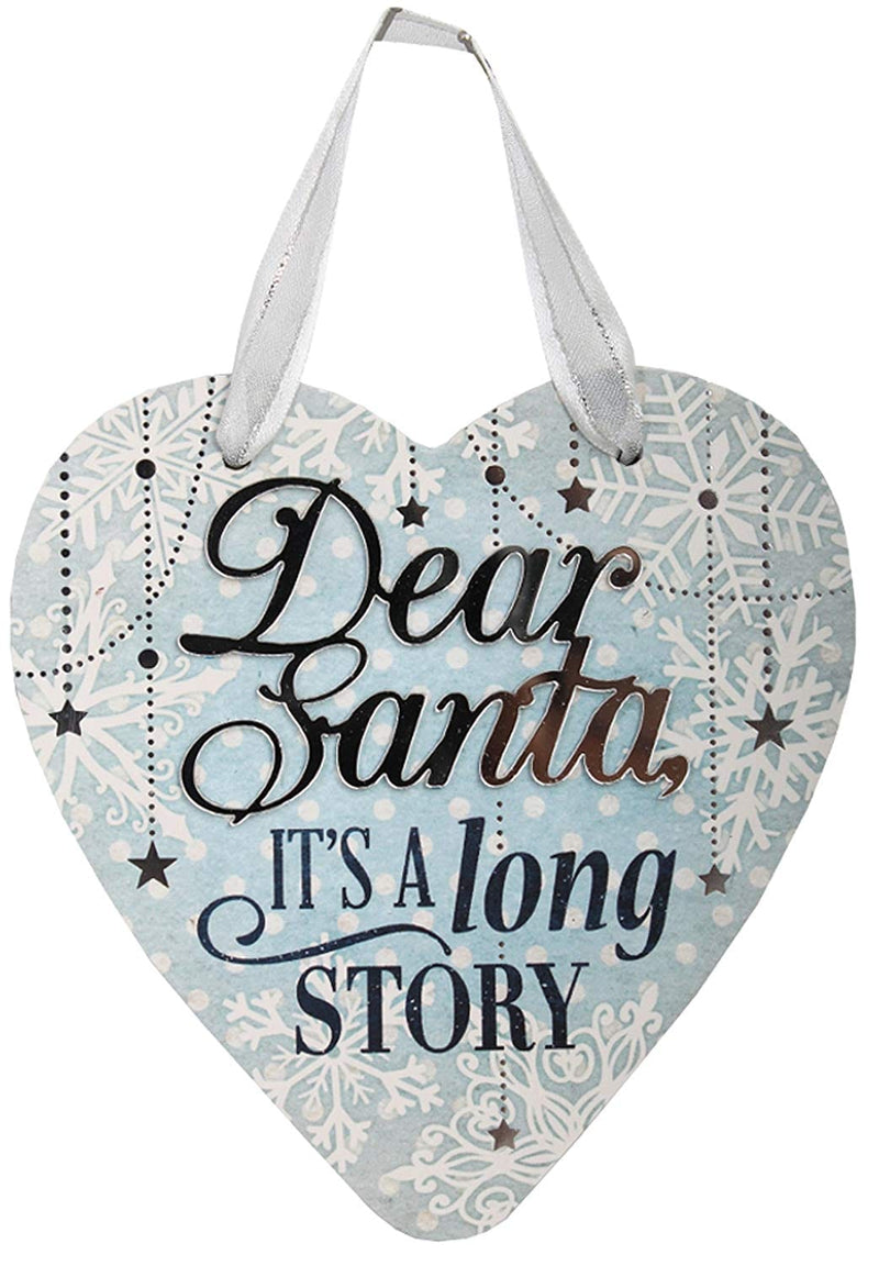 Festive Word Hanging Ornament - I'm dreaming of a white - Shelburne Country Store