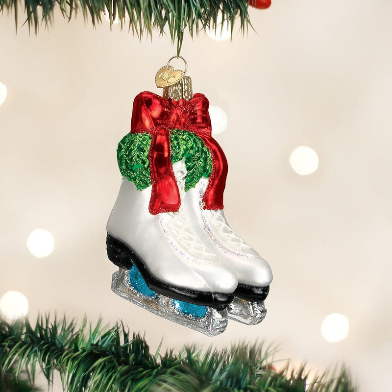 Old World Christmas Holiday Skates Glass Blown Ornament - Shelburne Country Store