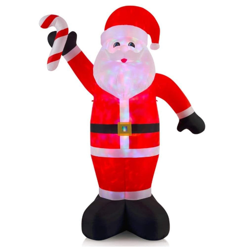 12 Foot Tall LED Lighted Inflatable Santa - Shelburne Country Store