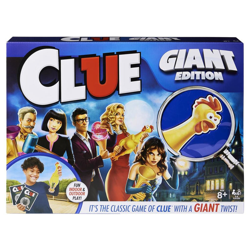 Giant Clue Classic Mystery Party Retro Board Game with a Big Twist: Large Rooms, Giant Cards, and Foam Tools - Shelburne Country Store