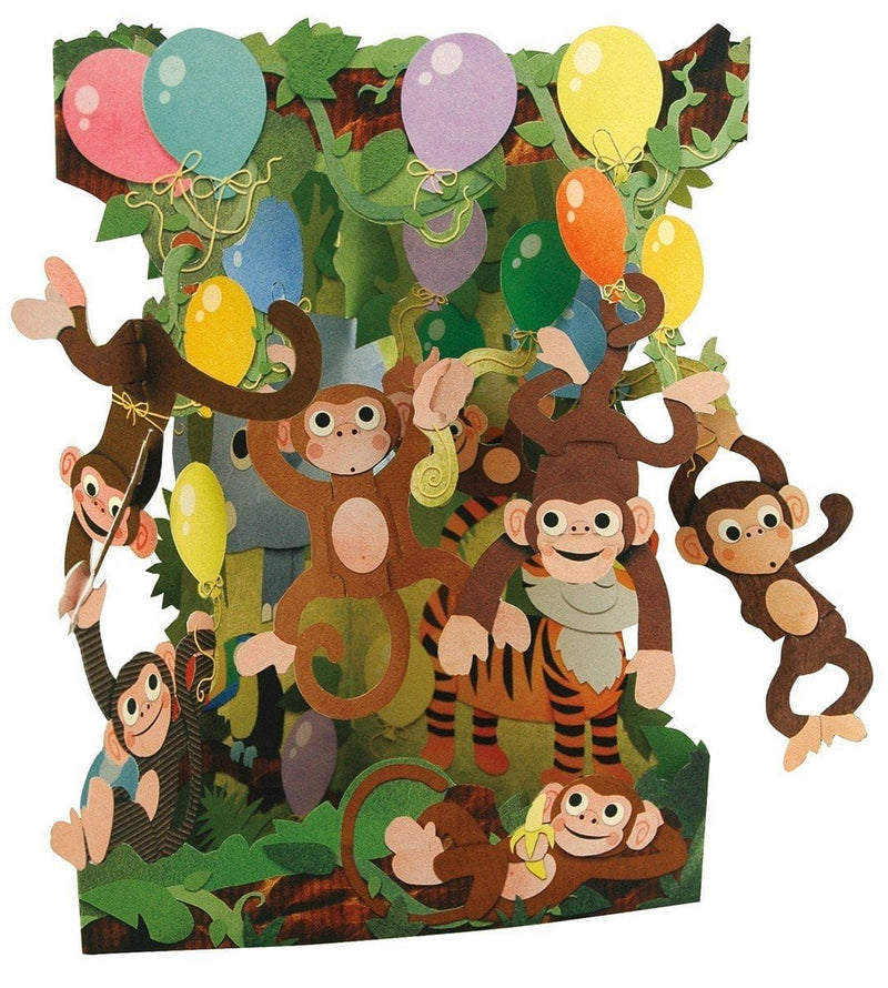 Monkey Party - Swing Card - Shelburne Country Store