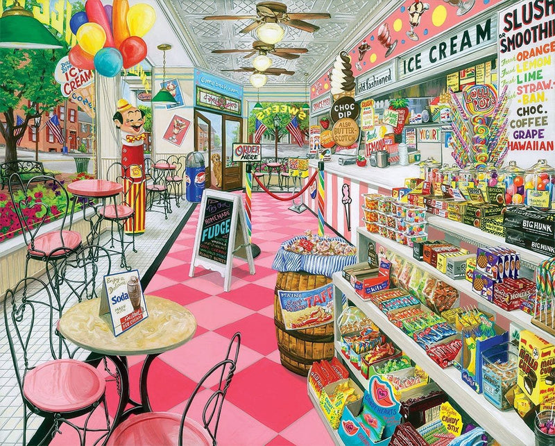 Ice Cream Parlor   - 1000 Piece Jigsaw Puzzle - Shelburne Country Store