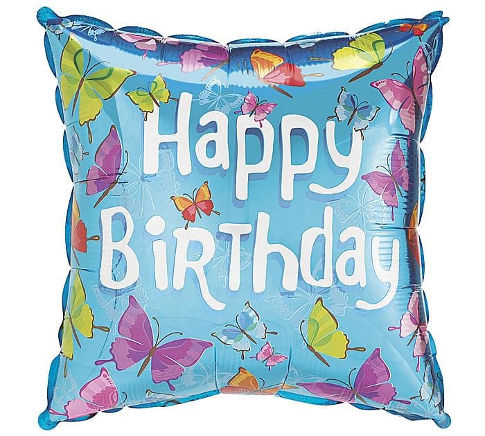 Butterfly Theme Happy Bithday  Balloon - Shelburne Country Store