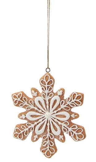 Snowflake Polyresin Ornament - Style 2 - Shelburne Country Store