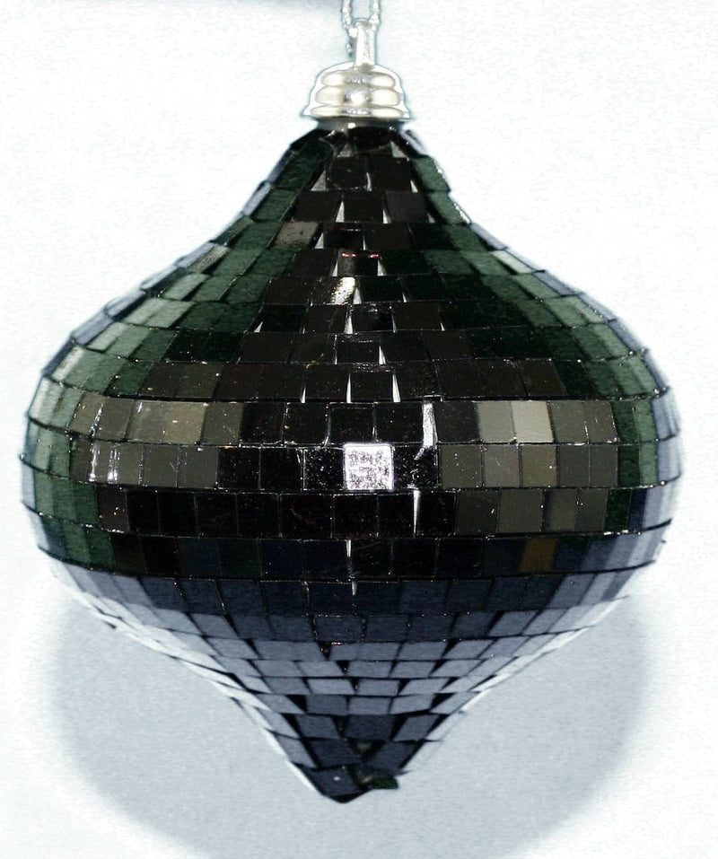 80mm Mirrored Onion Ornament - Silver - Shelburne Country Store