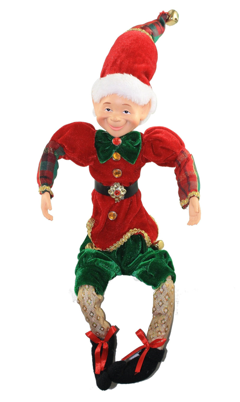 16 Inch Holiday Elf Figurine - - Shelburne Country Store