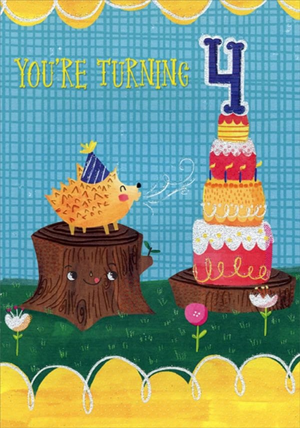 You're Turing Four Birthday Card - Shelburne Country Store