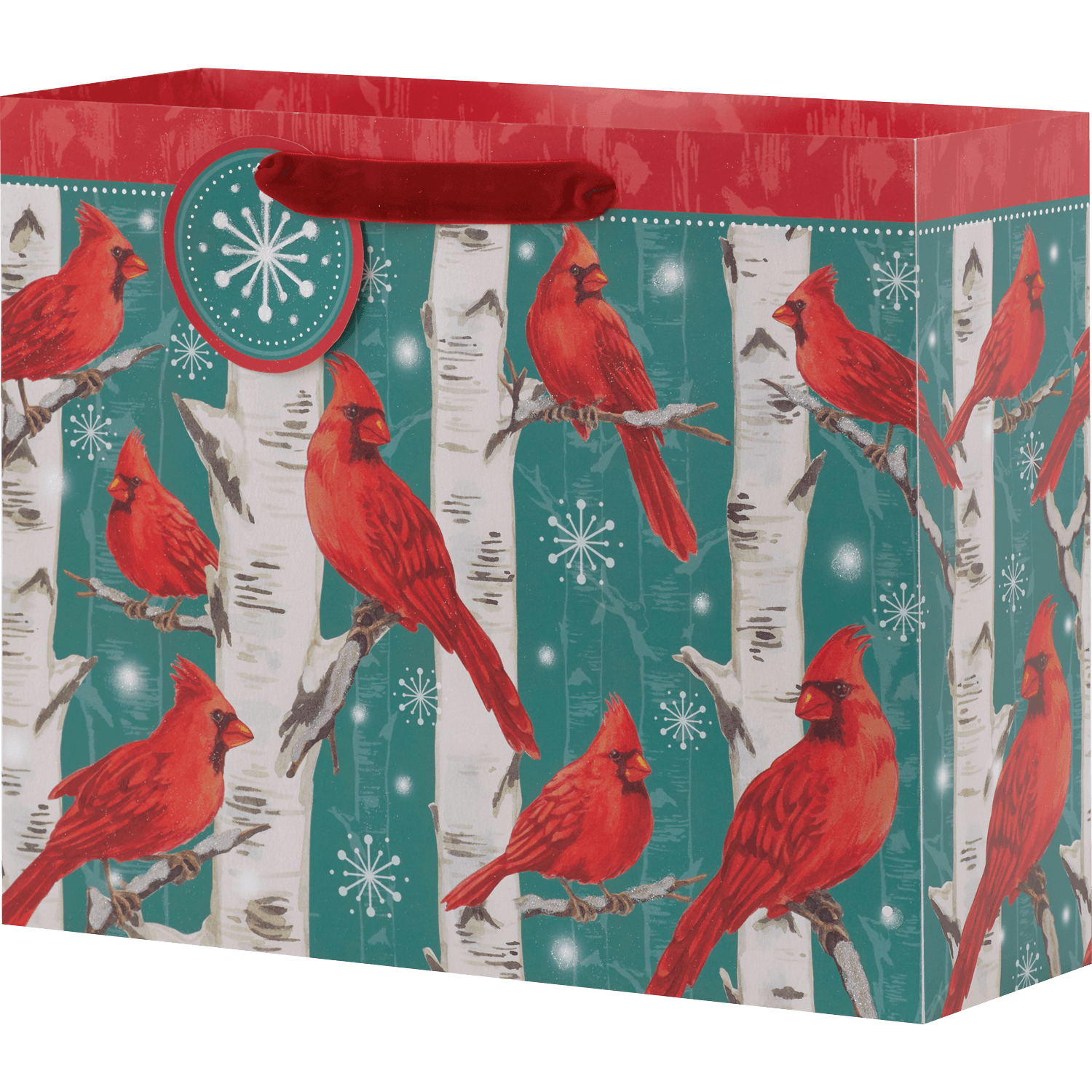 Cardinal On Tree Gift Bag - Shelburne Country Store