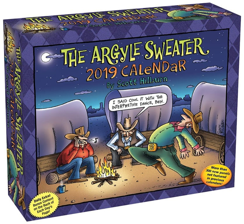 2019 Argyle Sweater Page a Day Calendar - Shelburne Country Store