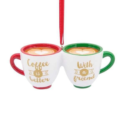 Coffee is Better With a Friend Ornament - Shelburne Country Store