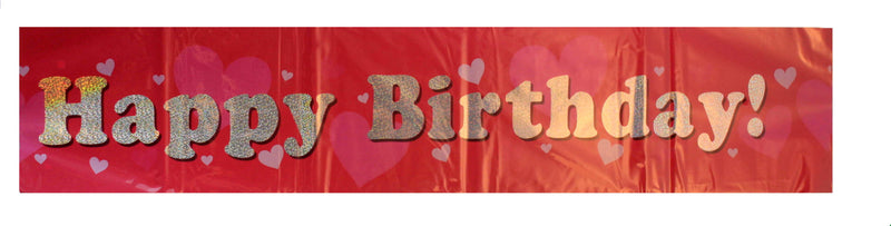Giant Holographic Foil Birthday Banner - - Shelburne Country Store
