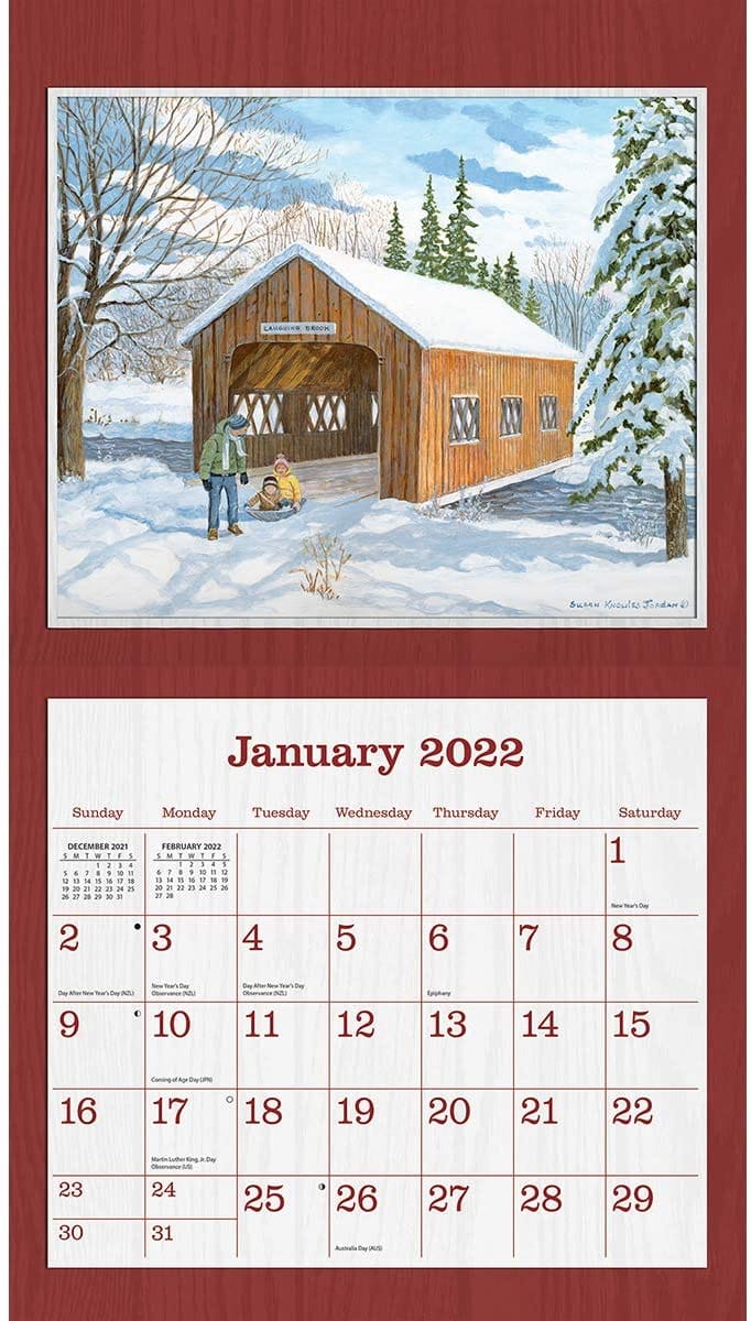 2022 Lang Covered Bridge Calendar - Shelburne Country Store