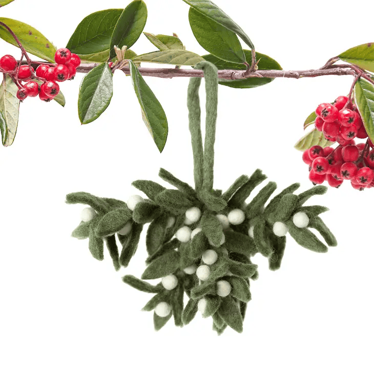 Mistletoe Felt Ornament - Shelburne Country Store