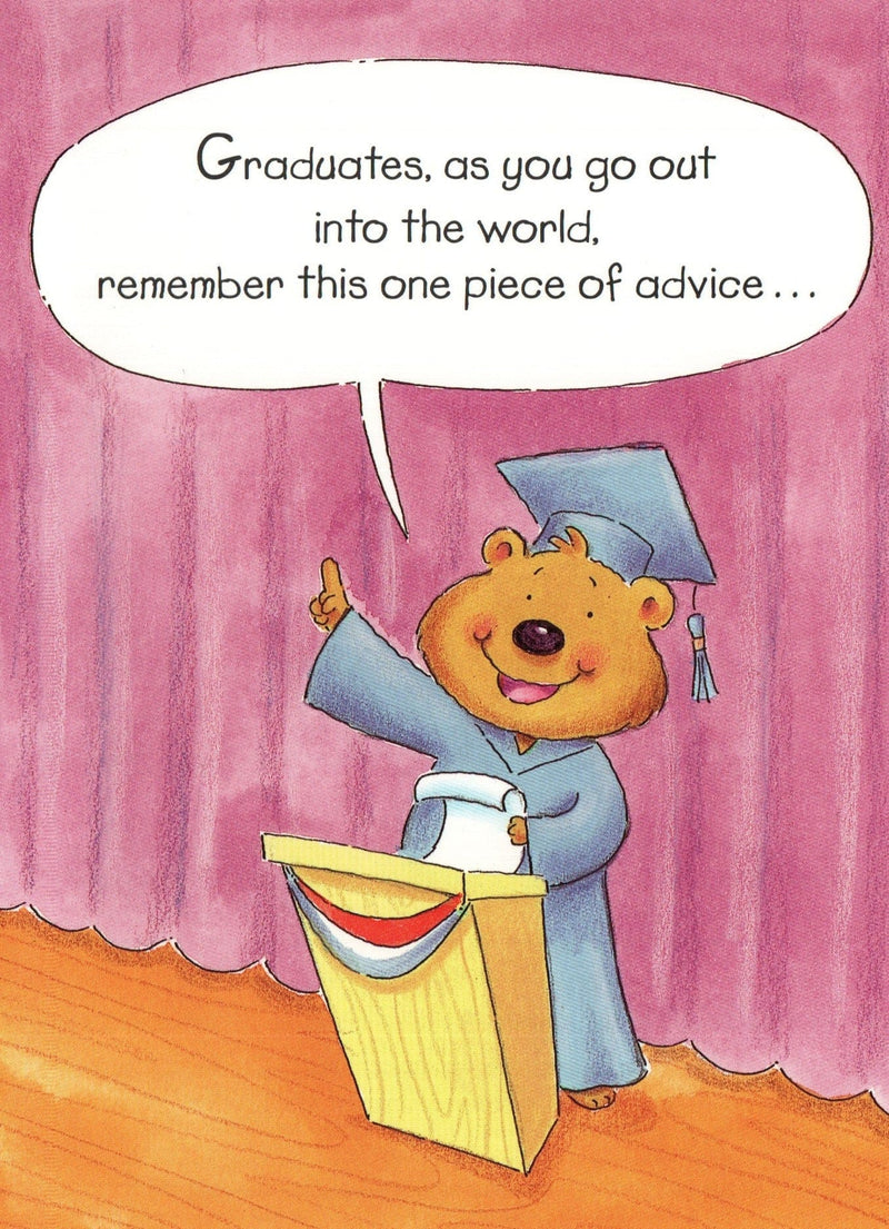 One Piece of Advice Graduation Card - Shelburne Country Store